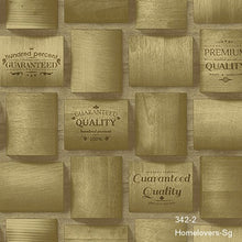 Load image into Gallery viewer, geometric wood pattern wallpaper 342-1 (3 colourways) (korea) 342-2
