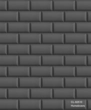 Load image into Gallery viewer, white brick wallpaper cl92503 (2 colourways) (belgium) cl-92510 dark grey
