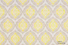 Load image into Gallery viewer, damask wallpaper ig-66101 (6 colourways) (belgium) ig-66101 lemon yellow
