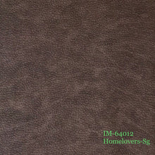 Load image into Gallery viewer, leather effect plain texture wallpaper im-64001 (7 colourways) im-64012 dark mocha brown
