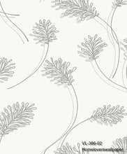 Load image into Gallery viewer, fern leaf wallpaper v386 (5 colourways) (belgium) vl-386-02 grey
