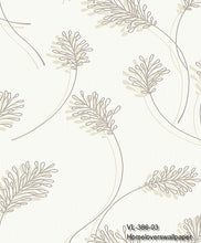 Load image into Gallery viewer, fern leaf wallpaper v386 (5 colourways) (belgium) vl-386-03 taupe
