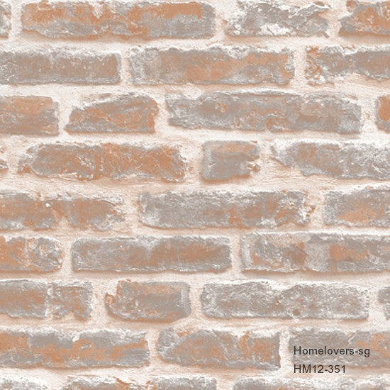 HM12-351 Bricks Design Wallpaper