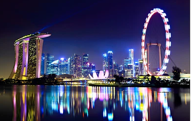 Singapore city skyline