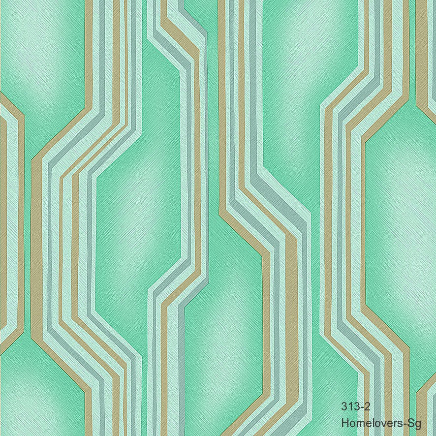 stripes design wallpaper 313-2 (2 colourways) (korea) 313-2