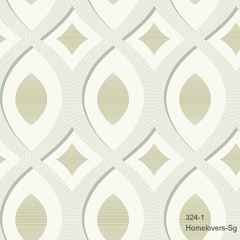 geometric pattern wallpaper 324-1 (2 colourways) (korea) 324-1