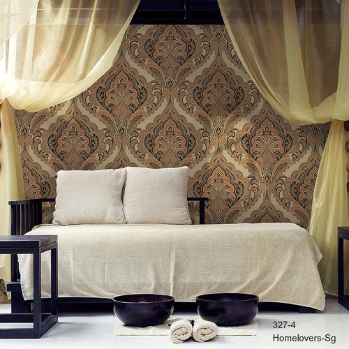 damask pattern wallpaper 327-1 (2 colourways) (korea) 327-4