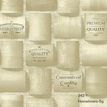 Load image into Gallery viewer, geometric wood pattern wallpaper 342-1 (3 colourways) (korea) 342-1
