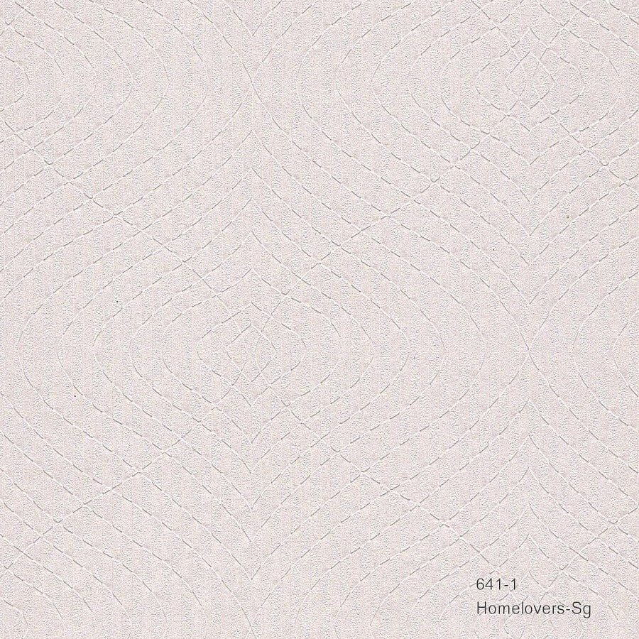 geometric pattern wallpaper 641-1 (2 colourways) (korea) 641-1 light grey