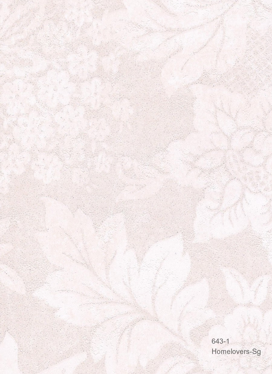 flower design 643-1 (3 colourways)  (korea) 643-1 ivory