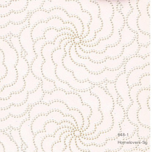 flower wallpaper 648-1 (3 colourways) (korea) 648-1  cream