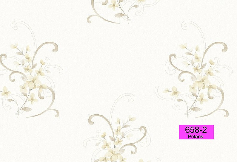 flower wallpaper 658-3 (2 colourways) (korea) 658-2 off-white