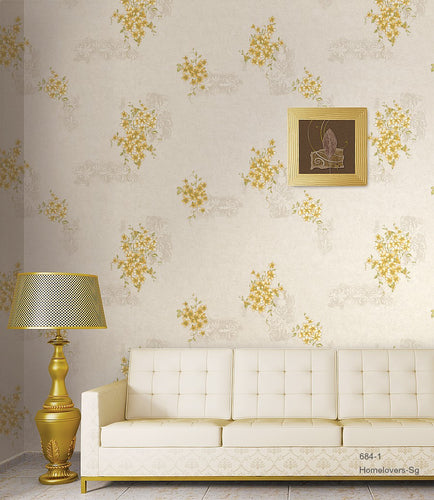 flower design wallpaper 684-1 (korea)