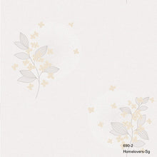 Load image into Gallery viewer, flower design wallpaper 690-2 (2 colourways) (korea) 690-2 ivory
