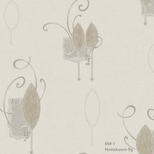 Load image into Gallery viewer, flower design wallpaper 694-1 (3 colourways) (korea) 694-1 ivory

