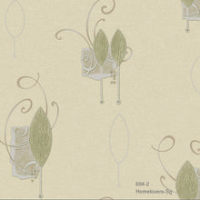 Load image into Gallery viewer, flower design wallpaper 694-1 (3 colourways) (korea) 694-2 cream
