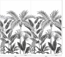 Load image into Gallery viewer, tropical forest digital mural (belgium) l3.18m x h2.8m
