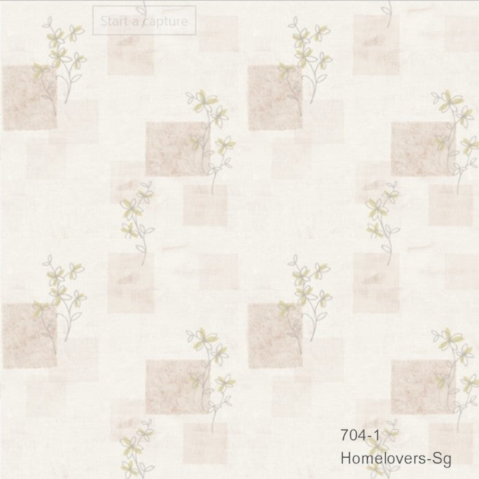 flower design wallpaper 704-1 (2 colourways) (korea) 704-1 pink