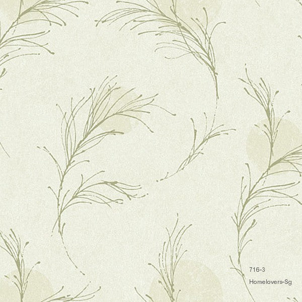 leaf design wallpaper 716-2 (2 colourways) (korea) 716-2
