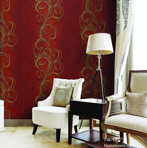 flower pattern wallpaper 736-1 (korea)