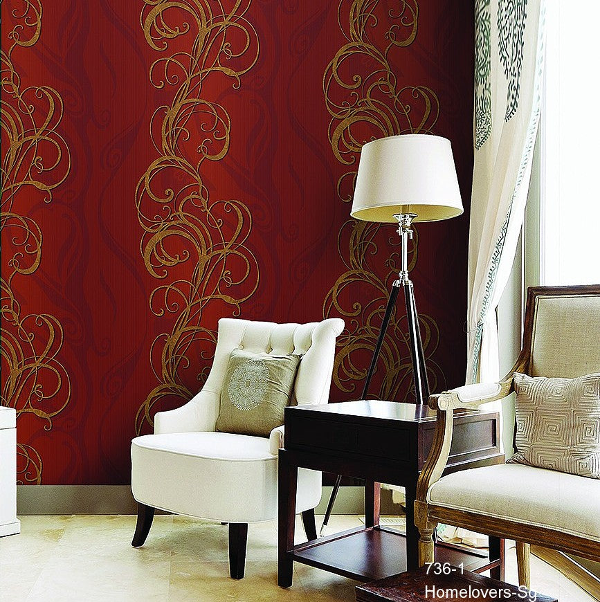 flower pattern wallpaper 736-1 (korea)