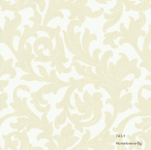 florals design wallpaper 743-1 (4 colourways) (korea) 743-1