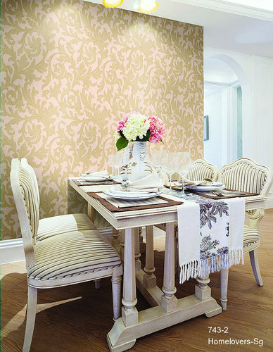 florals design wallpaper 743-1 (4 colourways) (korea) 743-2