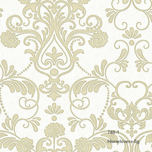 florals design wallpaper 748-1 (3 colourways) (korea) 748-1