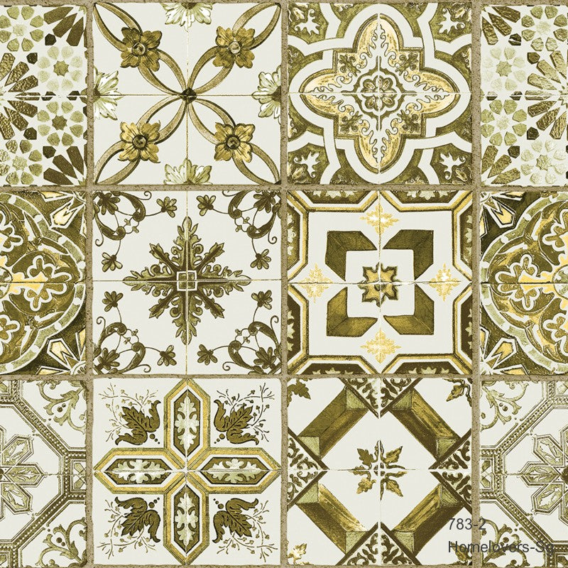 geometric tiles pattern wallpaper 783-2 (korea)