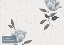 Load image into Gallery viewer, florals wallpaper cf-88101 (6 colourways) (belgium) cloudy grey cf-88107

