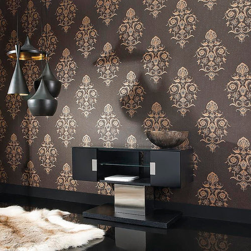 damask motifs wallpaper cl92701 (4 colourways) (belgium)