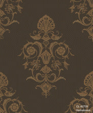 Load image into Gallery viewer, damask motifs wallpaper cl92701 (4 colourways) (belgium) cl-92709 metallic bronze
