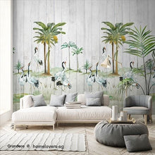 Load image into Gallery viewer, tropical wood digital mural (belgium)
