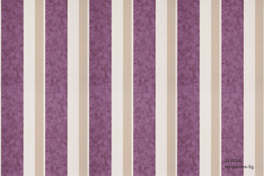 stripes design wallpaper ig-66302 (5 colourways) (belgium) ig-66302 royal purple