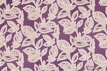 Load image into Gallery viewer, leaf design wallpaper ig-66502 (6 colourways) (belgium) ig-66502 royal purple
