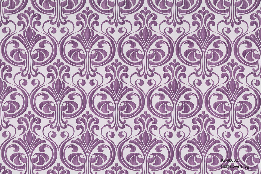 damask wallpaper ig-66602 (3 colourways) (belgium) ig-66602 royal purple