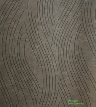 Load image into Gallery viewer, leather effect wavy lines wallpaper im-64102 (4 colourways) mi-64105 dark brown
