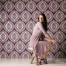 Load image into Gallery viewer, damask wallpaper ig-66101 (6 colourways) (belgium)
