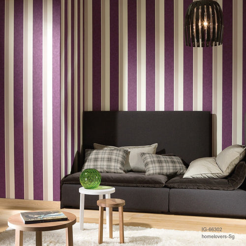 stripes design wallpaper ig-66302 (5 colourways) (belgium)