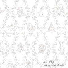 Load image into Gallery viewer, dream world wallpaper ll 01-03-2 (3 colourways) (belgium) ll01-03-2 light mauve-taupe
