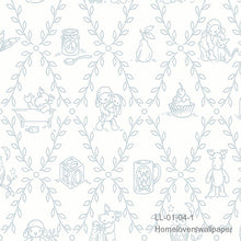 Load image into Gallery viewer, dream world wallpaper ll 01-03-2 (3 colourways) (belgium) ll01-04-1 light blue
