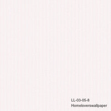 Load image into Gallery viewer, stripes lines wallpaper ll 03-02-1 (4 colourways) (belgium) ll03-05-8 light pink
