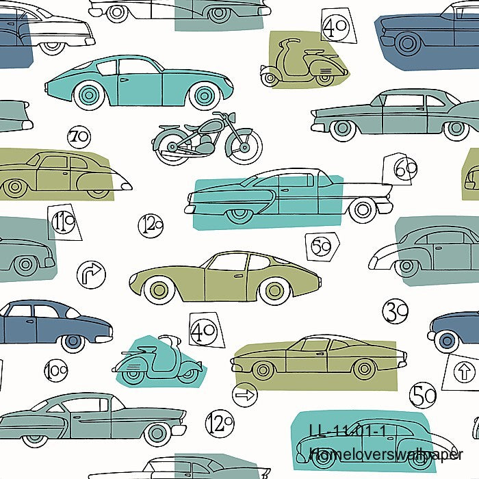 cars & bikes wallpaper  ll11 (3 colourways) (belgium) ll 11-01-1