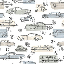 Load image into Gallery viewer, cars &amp; bikes wallpaper  ll11 (3 colourways) (belgium) ll 11-02-0
