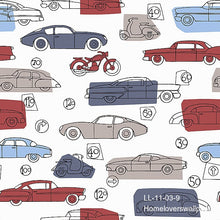 Load image into Gallery viewer, cars &amp; bikes wallpaper  ll11 (3 colourways) (belgium) ll 11-03-9
