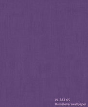 Load image into Gallery viewer, vl plain textured wallpaper vl-381-05 (12 colourways) (belgium) vl-383-05 royal purple
