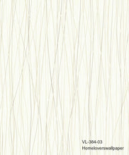 Load image into Gallery viewer, stripes line wallpaper v384-01 (5 colourways) (belgium) v384-03 cream &amp; taupe
