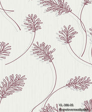 Load image into Gallery viewer, fern leaf wallpaper v386 (5 colourways) (belgium) vl-386-05 red
