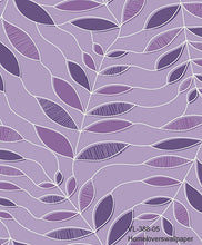 Load image into Gallery viewer, leaves wallpaper vl-388-01 (5 colourways) (belgium) vl-388-05 purple
