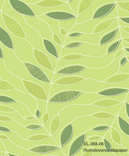 Load image into Gallery viewer, leaves wallpaper vl-388-01 (5 colourways) (belgium) vl-388-06 green
